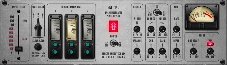 UAD EMT 140 Classic Plate Reverberator